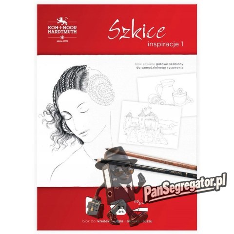 Blok A4 20k 110g szkice INSPIRACJE BLO-INSZA4-00504 KOH-I-NOOR