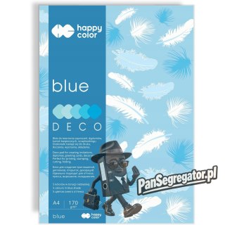 Blok A4 20k 170g 5 kolorów DECO BLUE HA 3717 2030-032 HAPPY COLOR
