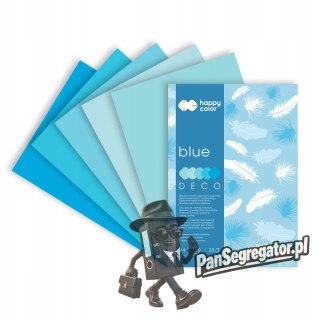 Blok A4 20k 170g 5 kolorów DECO BLUE HA 3717 2030-032 HAPPY COLOR