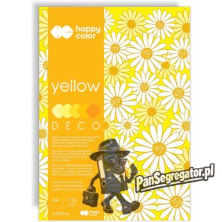 Blok A4 20k 170g 5 kolorów DECO YELLOW HA 3717 2030-012 HAPPY COLOR