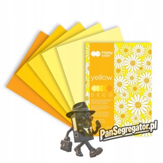 Blok A4 20k 170g 5 kolorów DECO YELLOW HA 3717 2030-012 HAPPY COLOR