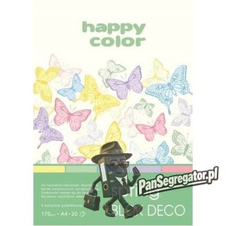 Blok DECO SPRING A4 20ark.170g. 5 kolorów HA 3817 2030-110 HAPPY COLOR