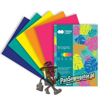 Blok DECO TROPIC A4 20k 170g 5 kolorów HA 3817 2030 HAPPY COLOR