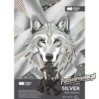 Blok Hobby SILVER A4 150-230g. (10ark.) HA 7840 2030-SL Happy Color