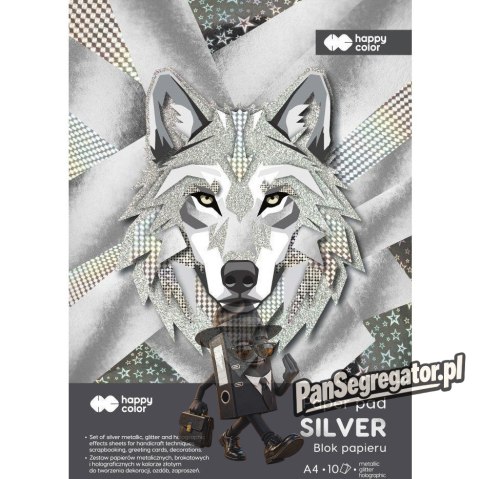 Blok Hobby SILVER A4 150-230g. (10ark.) HA 7840 2030-SL Happy Color