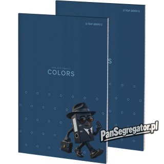 Blok notatnikowy w kratkę A6 notatnik 50 kartek klejony COLORS 400169237 TOP 2000