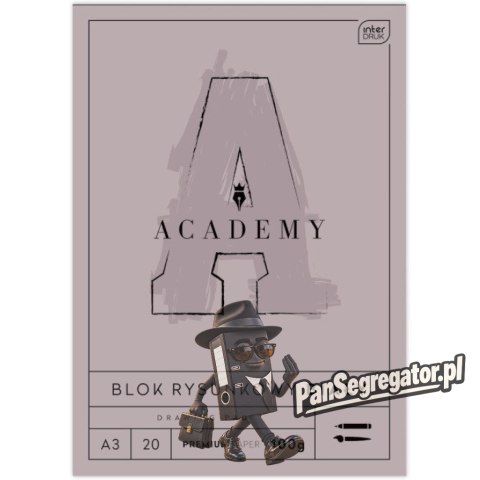 Blok rysunkowy A3 20 100g ACADEMY