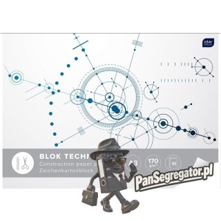 Blok techniczny A3 10k INTERDRUK