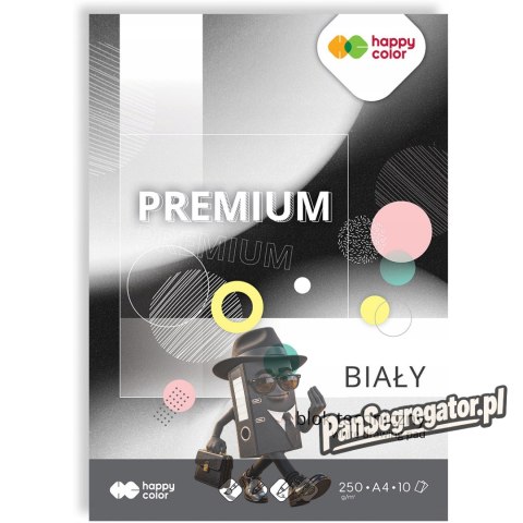Blok techniczny A4 10k 250g biały PREMIUM HA 3725 2030-0 HAPPY COLOR