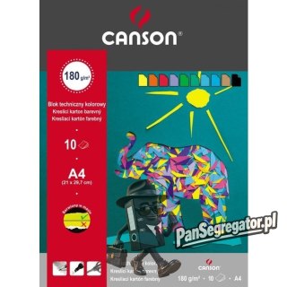 Blok techniczny A4 160g kolorowy 400075209 CANSON