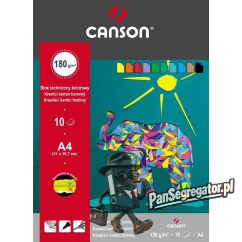 Blok techniczny A4 160g kolorowy 400075209 CANSON