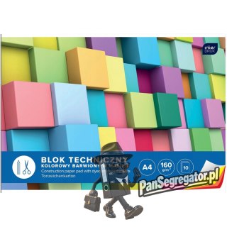 Blok techniczny kolorowy A4 10k INTERDRUK