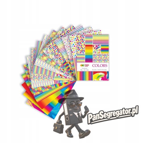 Blok z motywami A4 15k COLORS 27 motywów HA 3808 2030-C HAPPY COLOR