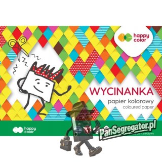 Blok z papierem kolorowym błyszczącym A5 10kolorów 80g. HA 3708 1520-A10LU HAPPY COLOR