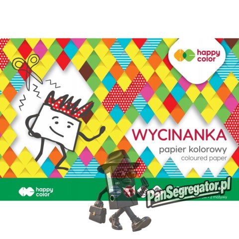 Blok z papierem kolorowym błyszczącym A5 10kolorów 80g. HA 3708 1520-A10LU HAPPY COLOR