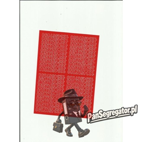 Cyfry samoprzylepne 0,7cm (8) ciemne żółte ARTDRUK