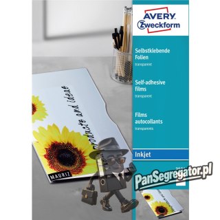 Folie samoprzylepne A4 0.17mm przezroczyste INK 50 ark. ZF2501 AVERY ZWECKFORM