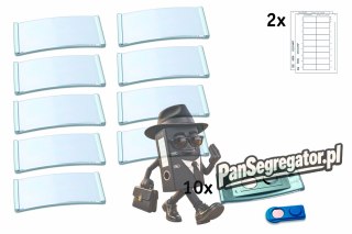 Identyfikatory imienne POLAR30 70x30mm (10 sztuk) stal nierdzewna POL30MA66-10DR
