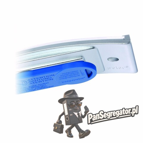 Identyfikatory imienne POLAR35 80x34mm (10 sztuk) metaliczny POL35MA66-10DR