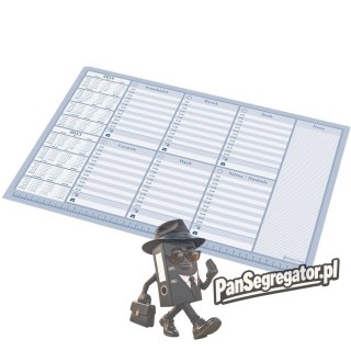 Kalendarz BIUWAR wkład plan tygodnia 470x330mm 0318-0002-99 PANTA PLAST