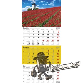 Kalendarz trójdzielny(H) POLE TULIPANÓW T-106T-05 Michalczyk i Prokop