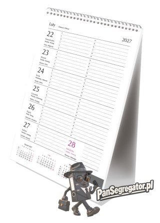 Kalendarz ze spiralką pionowy 2027 T-101-3-18 Michalczyk i Prokop