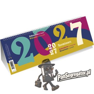 Kalendarz ze spiralką poziomy 2027 T-100-2-18 Michalczyk i Prokop