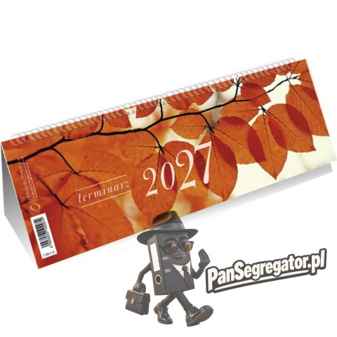 Kalendarz ze spiralką poziomy JESIENNE LIŚCIE T-100-2-16 Michalczyk i Prokop