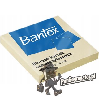 Karteczki samoprzylepne bloczek 75x75mm 100 kartek 400086384 BANTEX