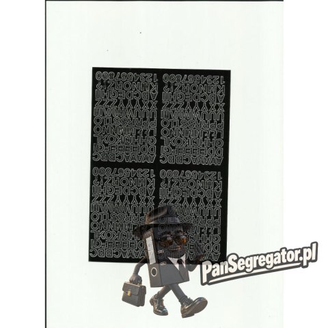 LITERY samoprzylepne 0.7cm (8) zielone ARTDRUK