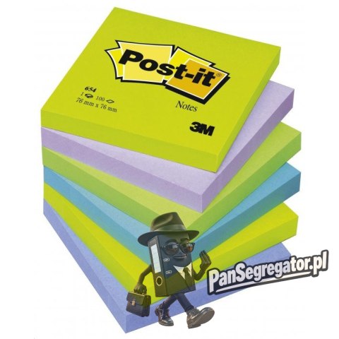 Notes sam.76*76 zielony 654-N POST-IT 3M FT510010182