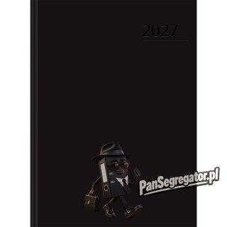 Kalendarz A5 dzienny czarny BASIC 2027r 400213581 TOP 2000