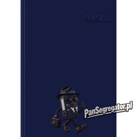 Kalendarz A5 dzienny granatowy BASIC 2027r 400213580 TOP 2000