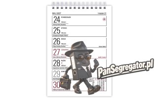 Kalendarz biurowy MINI ZODIAK H7 stojący pionowy 85x120mm 2027 TELEGRAPH