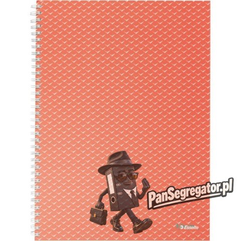 Kołonotatnik Colour`Breeze A4 w kratkę koralowy 628478 ESSELTE