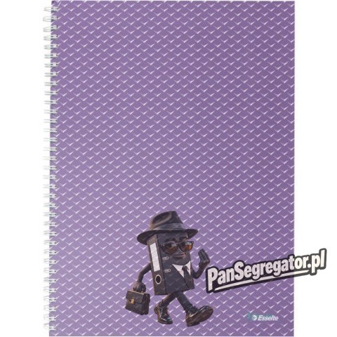 Kołonotatnik Colour`Breeze A4 w kratkę lawendowy 628479 ESSELTE