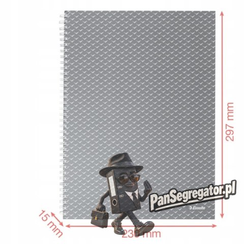 Kołonotatnik Colour`Breeze A4 w kratkę niebieski 628476 ESSELTE