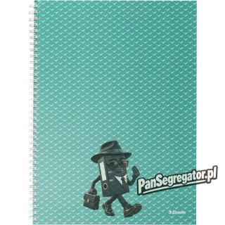 Kołonotatnik Colour`Breeze A4 w kratkę zielony 628477 ESSELTE