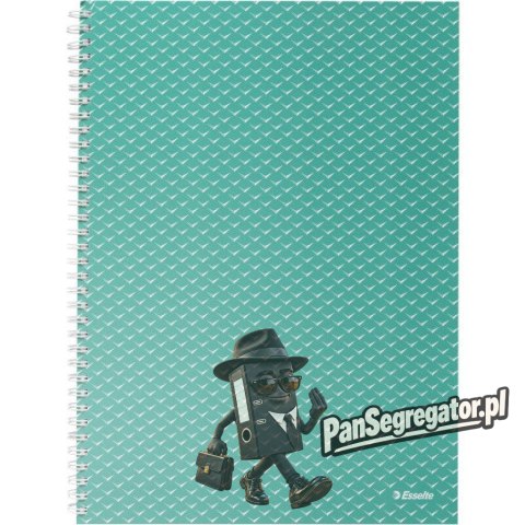 Kołonotatnik Colour`Breeze A4 w kratkę zielony 628477 ESSELTE