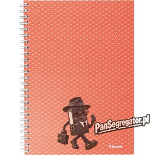 Kołonotatnik Colour`Breeze A5 w kratkę koralowy 628468 ESSELTE
