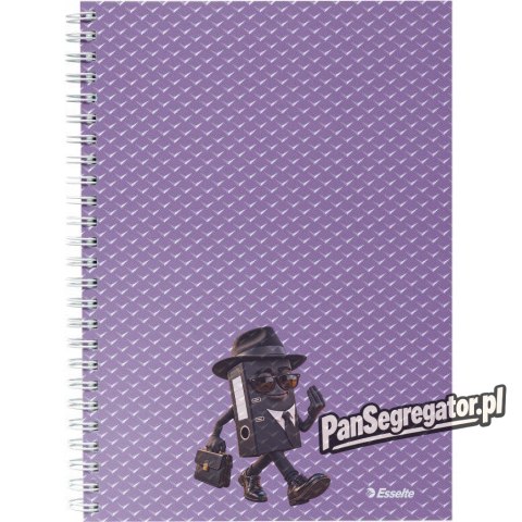 Kołonotatnik Colour`Breeze A5 w kratkę lawendowy 628469 ESSELTE