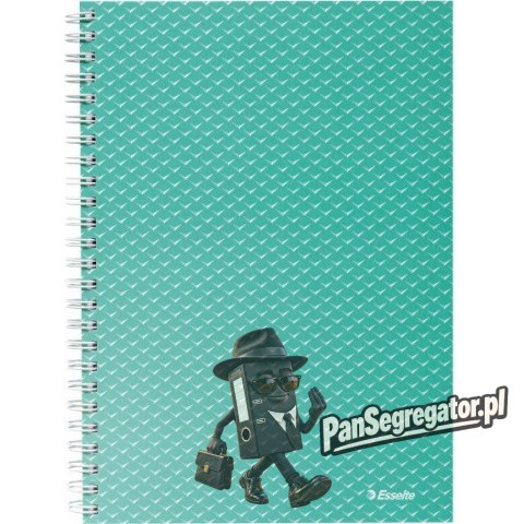 Kołonotatnik Colour`Breeze A5 w kratkę zielony 628467 ESSELTE