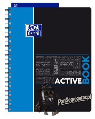 Kołozeszyt A4 80k kratka ACTIVEBOOK mix kolor STUDENT 400019520 OXFORD