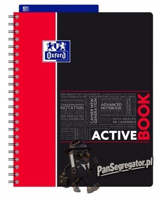 Kołozeszyt A4 80k kratka ACTIVEBOOK mix kolor STUDENT 400019520 OXFORD
