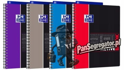 Kołozeszyt A4 80k kratka ACTIVEBOOK mix kolor STUDENT 400019520 OXFORD