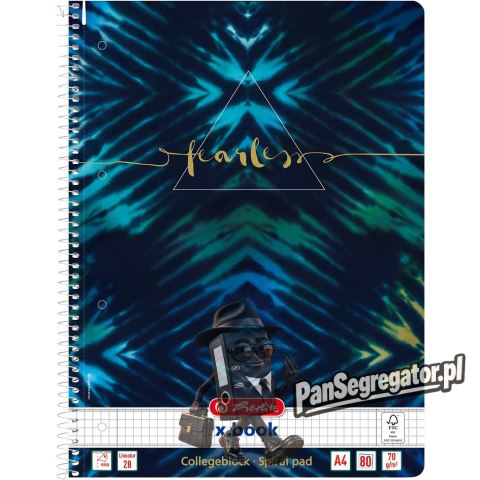 Kołozeszyt A4 80k kratka FEARLESS NEW BATIK 400173294 HERLITZ