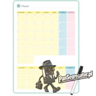 Planer magnetyczny na lodówkę 25x35cm miesięczny + marker PMP-01-01 BIURFOL