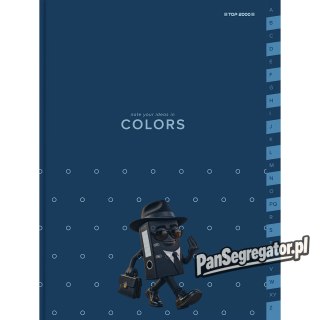 Skorowidz A4 96k kratka szyty COLORS 400169235 TOP 2000