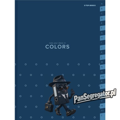 Skorowidz A5 96k kratka COLORS 400169234 TOP 2000