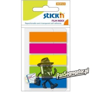 Zakładki indeksujące 45x12mm mix 5 kolorów neon 21050 STICK'N
